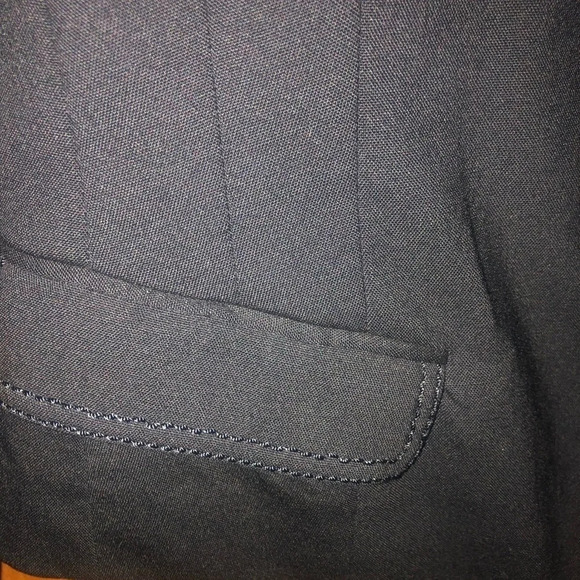 Vtg Y2K Badgley Mischka Black Mock Neck Asian influence blazer Taylored fit - Picture 7 of 16